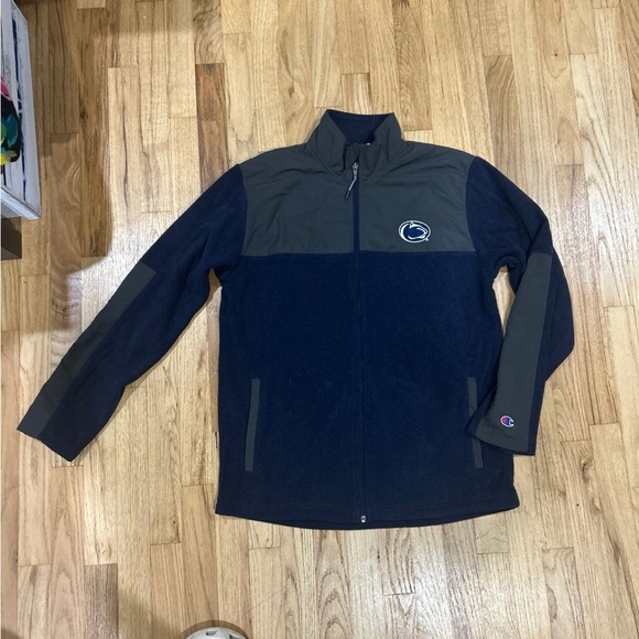 Champion Men’s Penn State PSU Football Full Zip Fleece Jacket - Picture 2 of 6